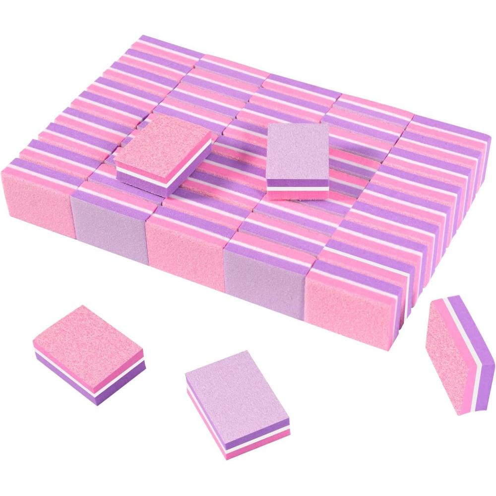 image:imageCGBE Buffing Block DoubleSided Nail Buffing Block Colorful Sponge Nail Polish Sanding Buffer Strips Nail File Blocks Manicure Tools BluePurplePinkpurple